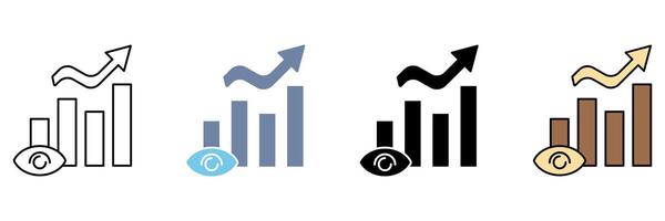 vision concept line icon. Simple element illustration. vector