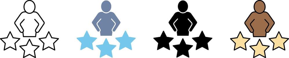 charisma concept line icon. Simple element illustration. vector