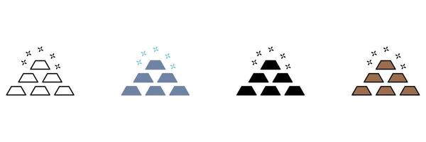 gold concept line icon. Simple element illustration. vector