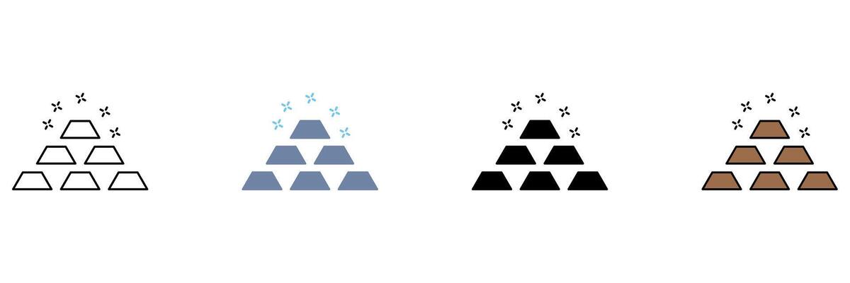 gold concept line icon. Simple element illustration.