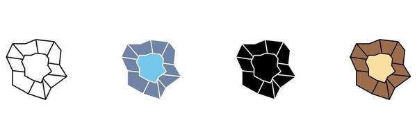 ore concept line icon. Simple element illustration. vector