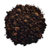 High-Resolution Close-Up of Rich, Dark Soil png