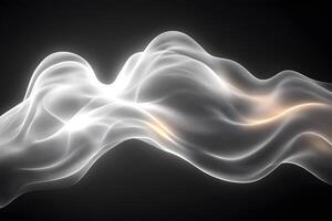 Abstract Flowing Waves with Light Accents - Modern Art for Digital Design and Backgrounds photo