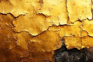 Textured Gold and Black Wall Abstract for Modern Design and Art Inspiration photo
