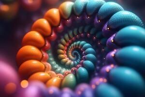 Vibrant Abstract Spiral Pattern for Digital Art and Design photo