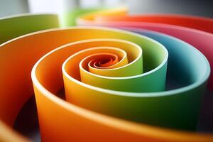 Abstract Colorful Spiral Design for Creativity and Inspiration in Art Projects photo