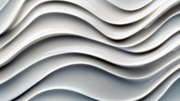 Abstract cream waves textured background with flowing curves photo