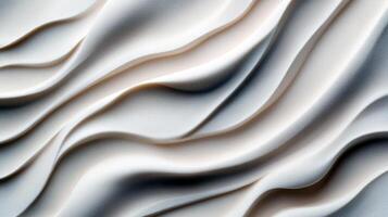 Abstract creamy textured waves on surface photo