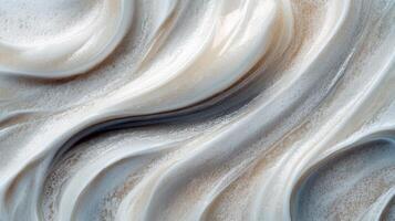 Creamy swirls with smooth beige texture and soft patterns photo