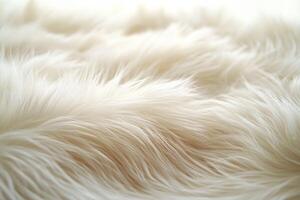 Soft white fluffy texture with luxurious cozy feel photo