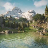 A scene from the game the forest photo