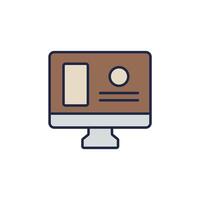 website icons isolated on White Background. Flat style design vector