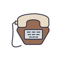 phone icons isolated on White Background. Flat style design vector