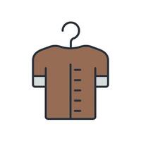 laundry icons isolated on White Background. Flat style design vector