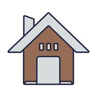 home icons isolated on White Background. Flat style design vector