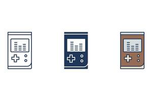 game console icon Flat style design vector