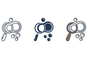 bubble icon Flat style design vector