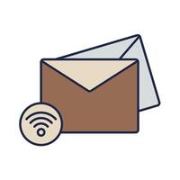 subscribe icons isolated on White Background. Flat style design vector