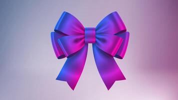 Realistic Mockup Gradient Ribbon Bow, Easy Color Change Guarantee, Illustration vector