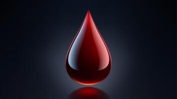 High Quality Blood Drop Isolated on Background, Shiny Droplet, Different From Similar , Illustration vector