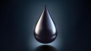 Shiny High Quality Crude Oil Drop Isolated on Dark Background, Shiny Droplet, Different From Similar , Illustration vector