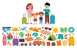 Travel Concept With Various Elements vector