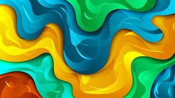 Abstract Color Gradient Background with Liquid Shapes, Illustration vector