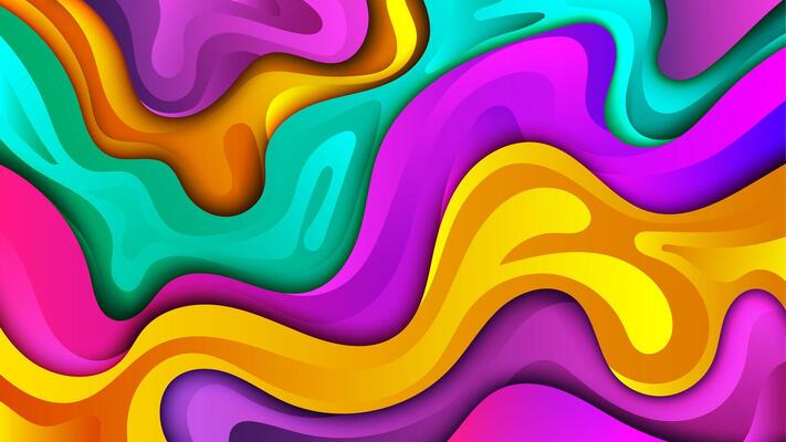 Abstract Color Gradient Geometric Background, Illustration