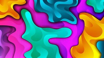 Abstract Gradient Background. Geometric Background with Liquid Shapes, Illustration vector