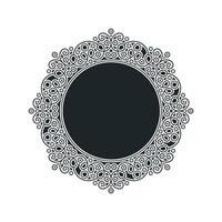 decorative circle lines border background design vector