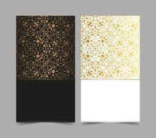Luxury ornament pattern style card design. vector