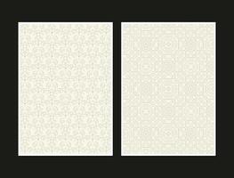 Collection flat geometry pattern cover set vector