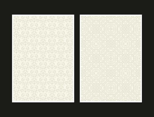 Collection flat geometry pattern cover set