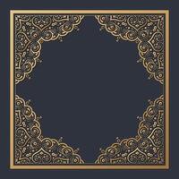 Elegant gold decorative frame design vector