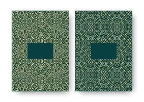 flat geometric pattern cover vector