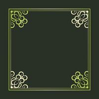 Elegant gold ornament decorative frame design background vector