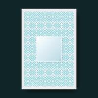 soft blue color square grid pattern cover vector