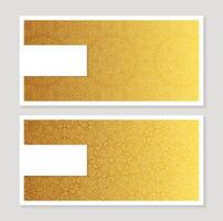 minimal art geometric pattern gold banner vector