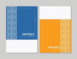 colorful abstract pattern motif cover design vector