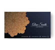 elegant business card and vintage ornament logo template. Retro elegant flourishes ornamental frame design and pattern background. vector