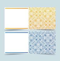 colorful pattern style greeting card vector