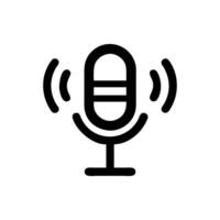 Microphone with sound waves icon Design Art vector