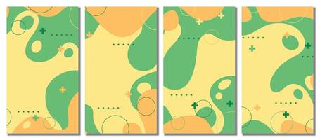 Abstract modern template set background vector