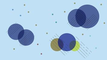 a blue background with circles and dots vector
