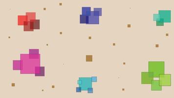 a pixel art game with many different colored blocks vector