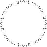 circular saw blade frame with copy space for text or design vector