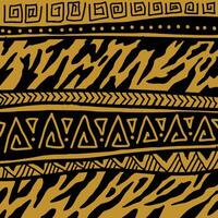 Hand drawn abstract pattern ethnic background vector
