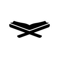 Icon of quran or book open vector