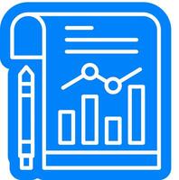 Scheduled Report audit outline colour icon vector