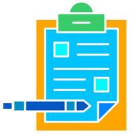 Scheduled Report check illustration vector